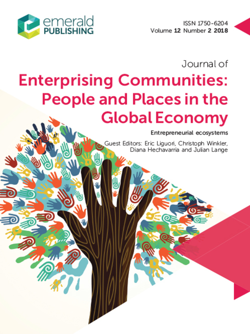 Cover image for Journal of Enterprising Communities: People and Places in the Global Economy, Volume 12, Number 2